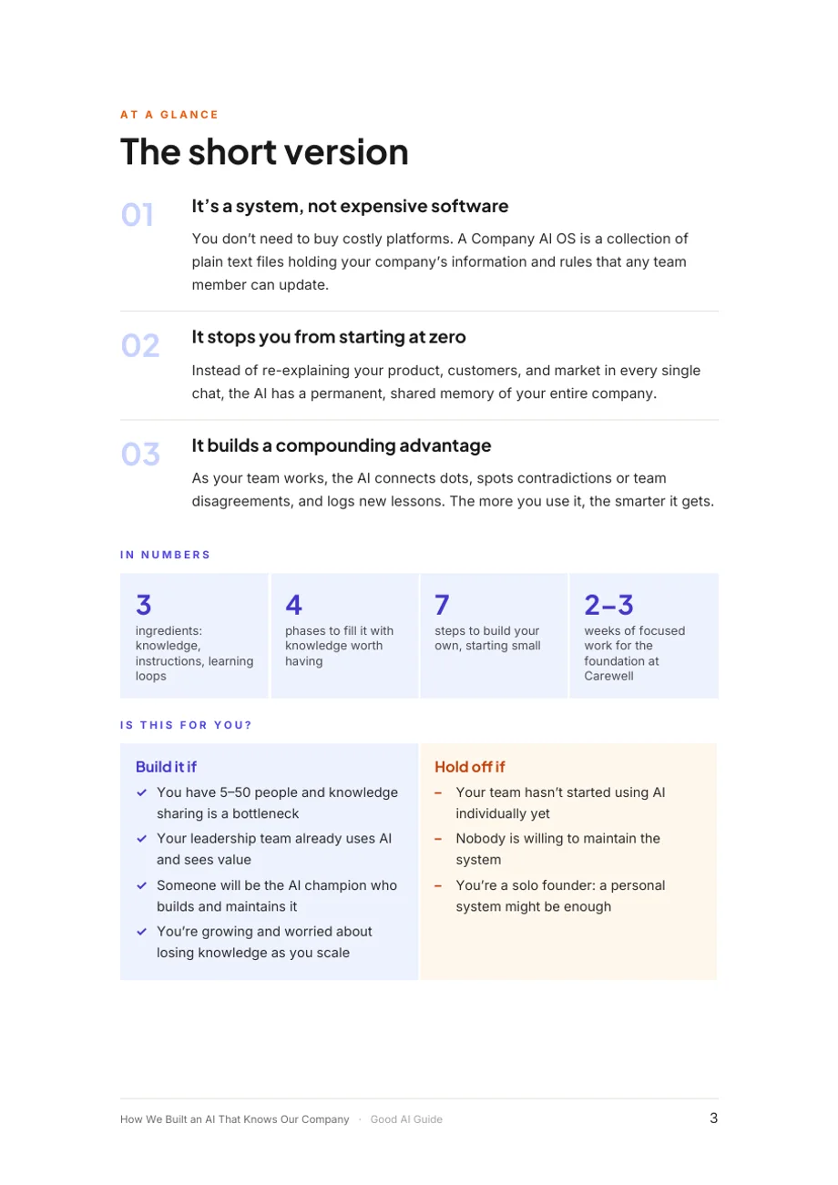 Seite 3 des Dokuments: At a glance
