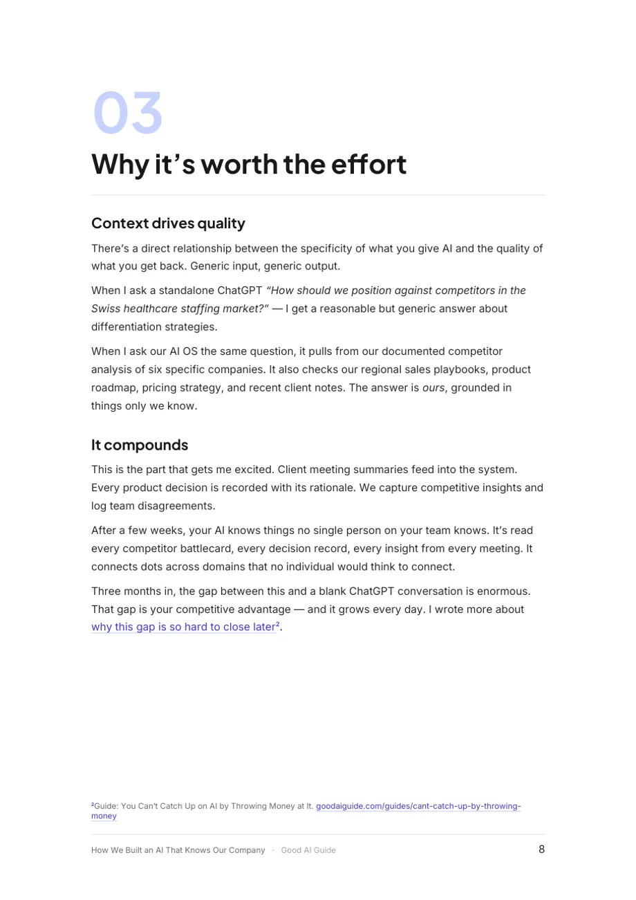 Seite 8 des Dokuments: 3. Why it’s worth the effort