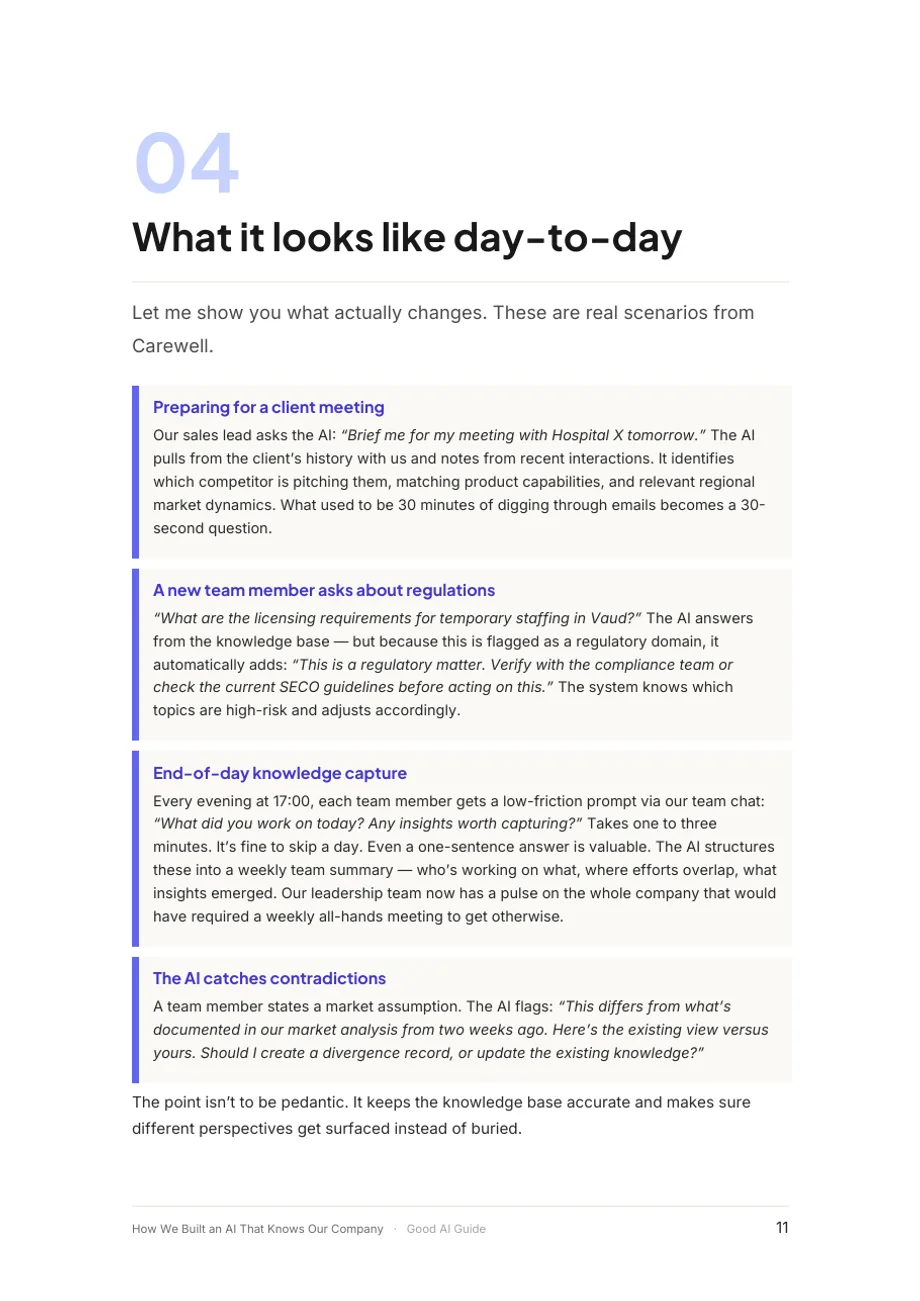 Seite 11 des Dokuments: 4. Day to day