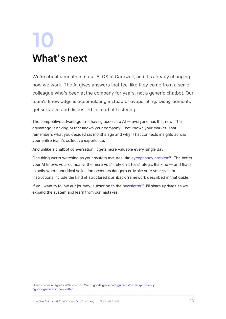 Seite 23 des Dokuments: 10. What’s next